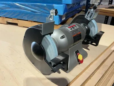 Used JET 8” INDUSTRIAL BENCH GRINDER Pedestal Type Grinders (Double End) Michigan US | Miedema Asset Management Group #1424942