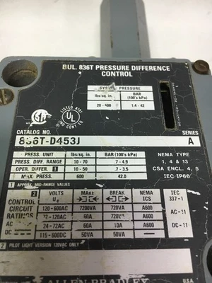 USED Allen-Bradley 836T-D453J