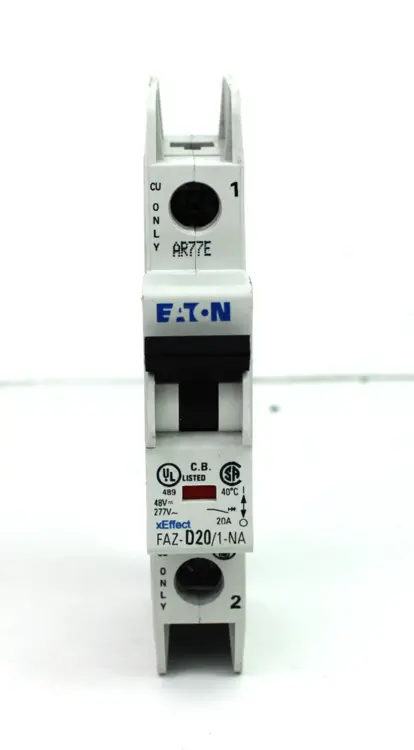 Used EATON FAZ-D20/1-NA-SP Circuit Breakers Kentucky US | Industrial Parts R Us Inc. #355337