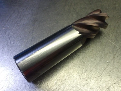 Kyocera/SGS 1" 5 Flute Carbide CR Endmill 1" Shank .19" R 37142 (LOC336)
