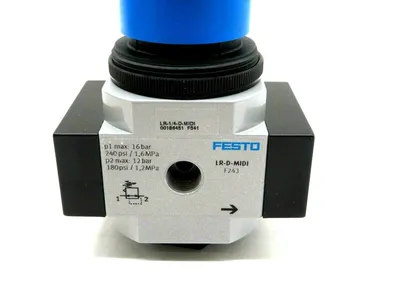 NEW FESTO LR-1/4-D-MIDI PRESSURE REGULATOR LR14DMIDI