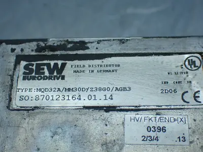 USED SEW EURODRIVE MQD32A/MM30D/Z38G0/AGB3