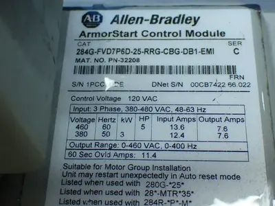 USED ALLENBRADLEY 280GFN25RG