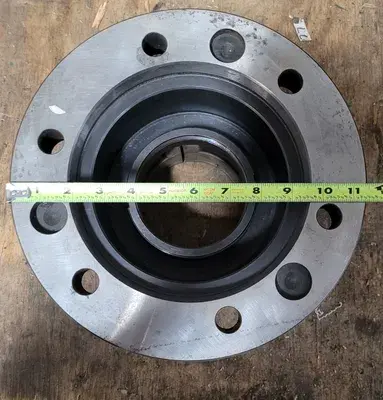 S-40 COLLET CHUCK 4-1/4" THROUGH HOLE, 7-3/4" TOP OD, 8" H