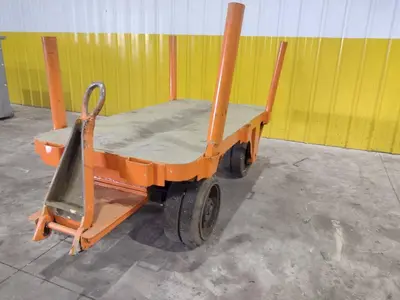 (2) 72" X 36" A STREICH & BROS HEAVY DUTY FLAT BED TOW CARTS: STOCK #23688