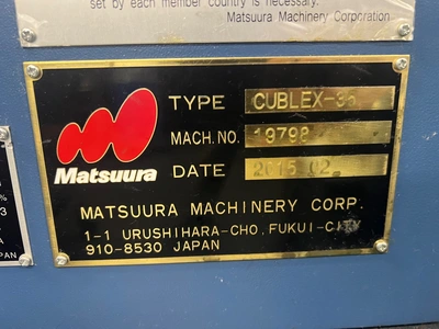 2015 MATSUURA CUBLEX 35 MACHINING CENTERS, VERT., N/C & CNC, 5-AXIS | Wheeler Machinery Sales (9)