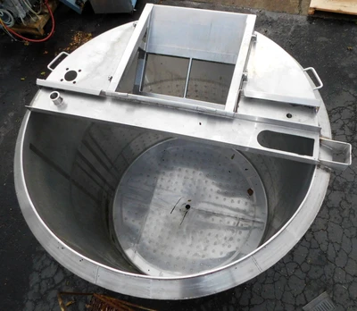 USED FELDMEIER 800 GALLON TANK OPEN TOP TANK