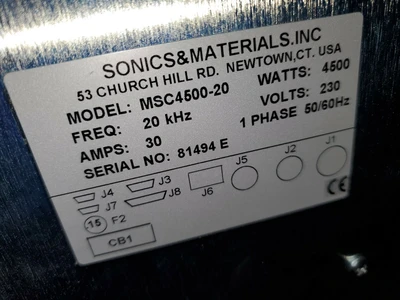 USED Sonics & Material Inc MSC4500-20