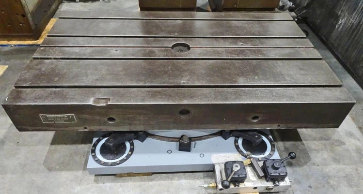 Used GIDDINGS & LEWIS WORKING SURFACE OF TABLE: 36” X 60” Rotary Tables Michigan US | Equipment Trading Co., Inc. #496771