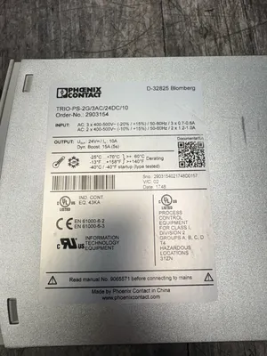 PHOENIX CONTACT TRIO-PS-2G/3AC/24DC/10 Electrical/PLC/Automation | ESS Industrial Equipment Sales (9)