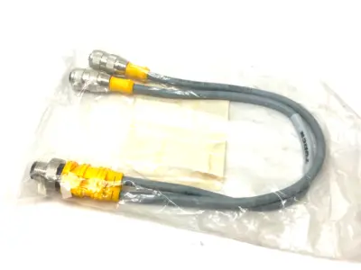 NEW TURCK 2-BRANCH SPLITTER CABLE, M M12 TO 2X F M12