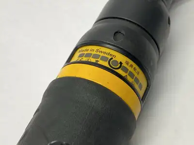 USED ATLAS COPCO PNEUMATIC DRIVER W/ 4220437507 TOOL CABLE ASSEMBLY