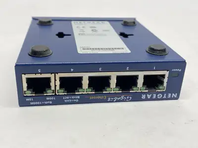 USED NETGEAR PROSAFE UNMANAGED GIGABIT ETHERNET SWITCH 5-PORT