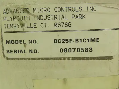 Advanced Micro Controls DC25F-B1C1ME Duracoder Incremental Rotary Shaft Encoder