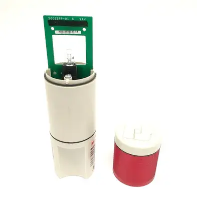 USED MICROSTAT SER. A RED STATUS INDICATOR STACK LIGHT 24V AC/DC 1A