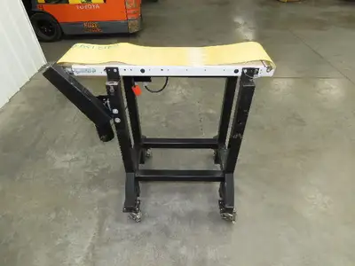 QC Industries 200x900mm Belt Conveyor on Casters 120V Variable Speed 7-80FPM