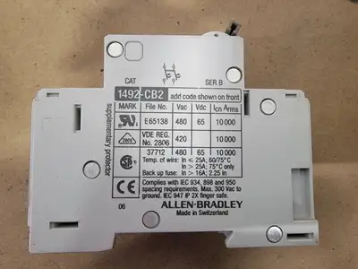Used ALLEN-BRADLEY 1492-CB2-G070 Switchgears British Columbia CA | Lenmark #239229