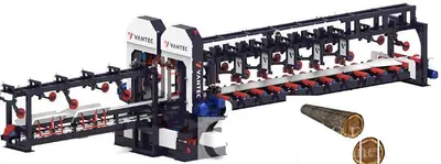 USED VANTEC TWIN VERTICAL BAND SCRAGG MILL
