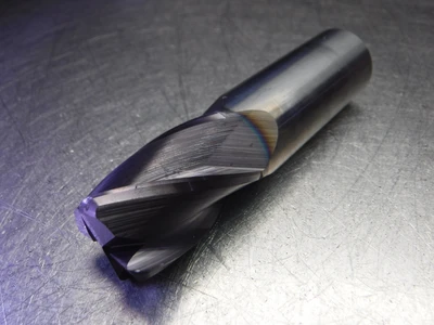 CTMI 1" 4 flute Carbide Endmill 1" Shank 1 x 1 4F 125 Crnr Rad TIALN (LOC2864B)
