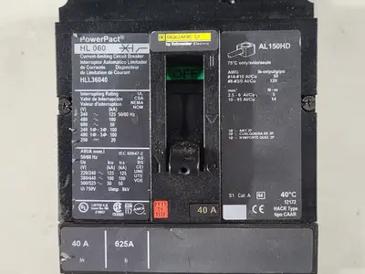 USED SQUARE D HLL36040