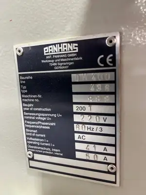USED 2001 PANHANS 436