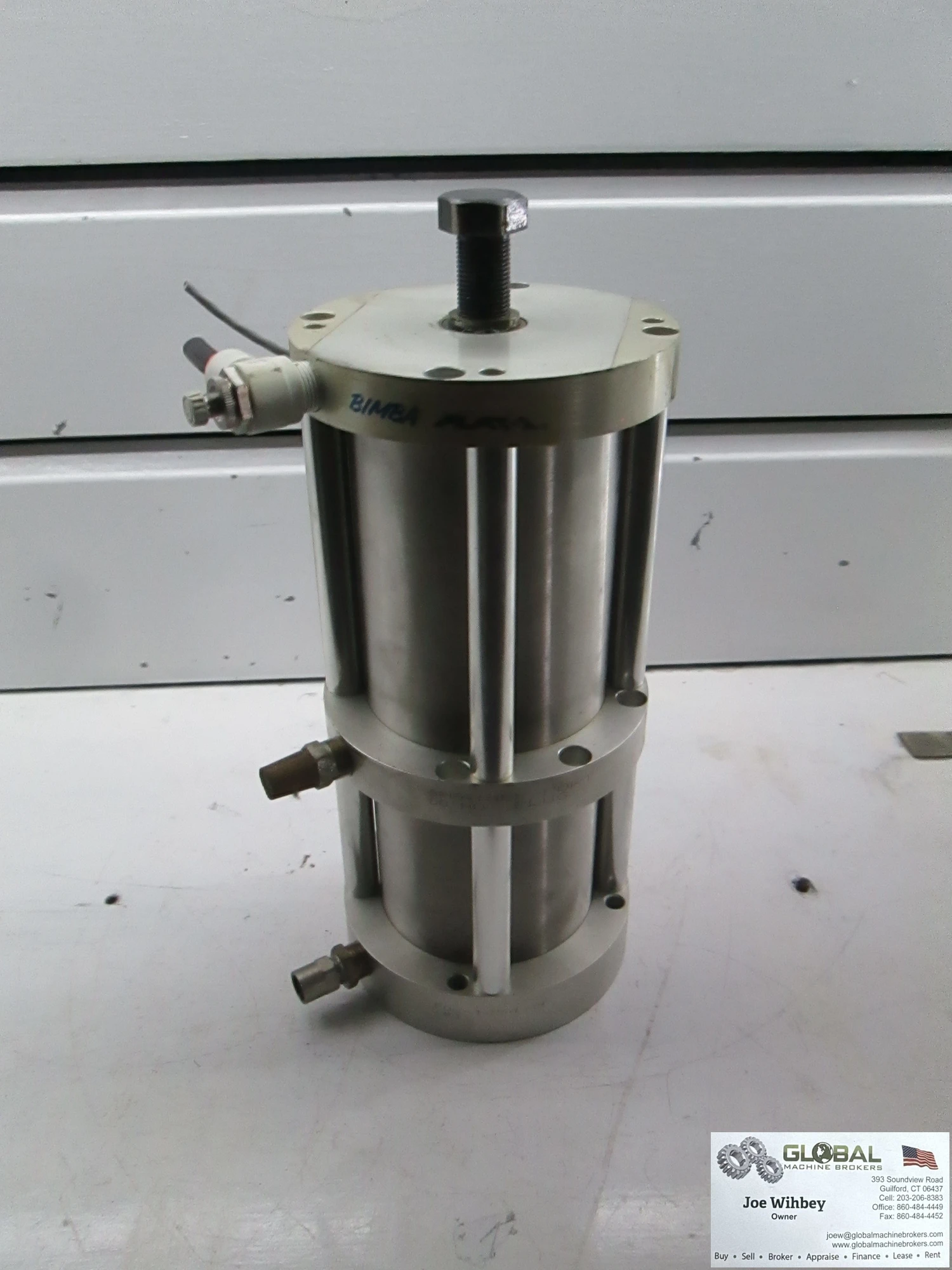 Bimba Flat-1 Model: FO2-1254-M, Double Acting, Single Rod, Pneumatic Cylinder