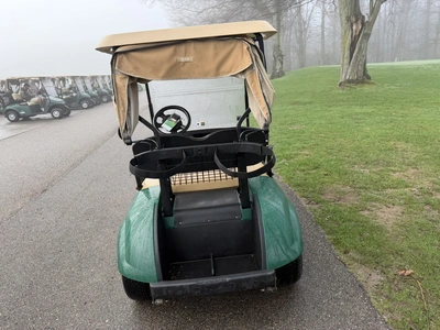 (1) 2019 E-Z-Go EFI golf cart with a Kawasaki gas engine, model 657061G01, includes canopy, fold-dow...