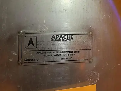 USED APACHE STAINLESS TANK