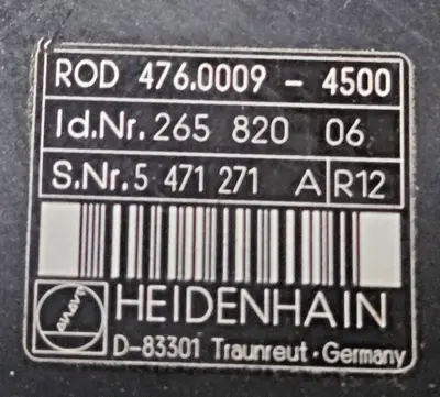 USED HEIDENHAIN Does Not Apply