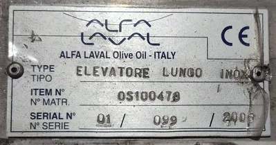 Alfa-Laval Complete 8-10 TPH Olive Oil Processing Line.