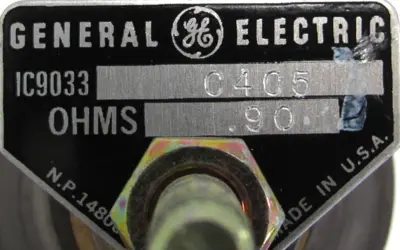 NEW GENERAL ELECTRIC IC9033-C405 RESISTOR .9OHM IC9033C405