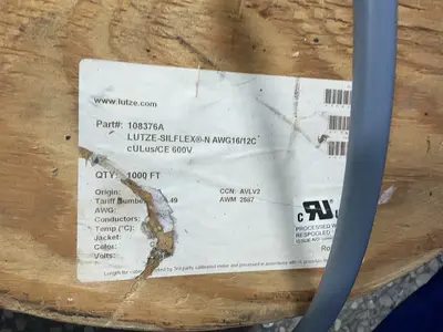 Used LUTZE 108376A Cable & Wire Ohio US | HGR 24 #1286763