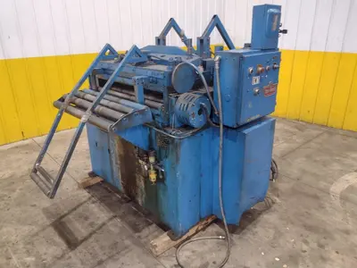 24" COOPER WEYMOUTH 7 ROLL MOTORIZED POWERED COIL STRIP STRAIGHTENER: STOCK #23702