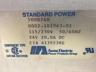 USED ACME ELECTRIC 500B24H