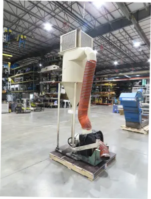 Cincinnati Fan PB-15A Cyclone Dust Collector Mesh Filter 5Gal 2600cfm 10Hp 112"H