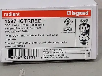 NEW LEGRAND 1597HGTRRED