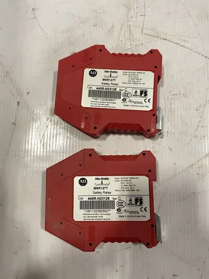 Allen-Bradley Guardmaster MSR127T Safety Relay 440R-N23126 Ser C 24VDC -lot of 2