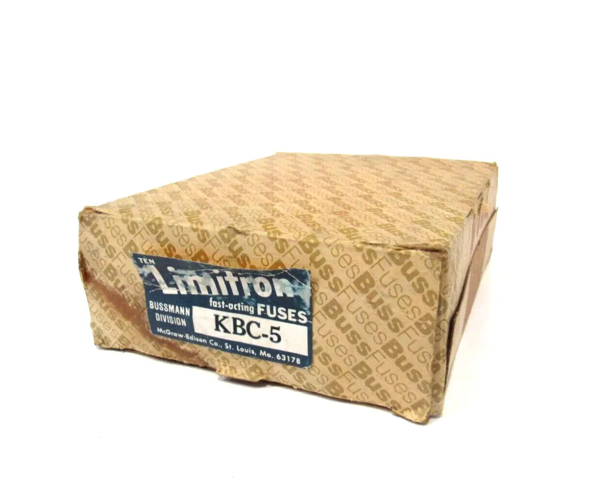 BOX OF 10 NEW BUSSMANN LIMITRON KBC-5 FUSES KBC5