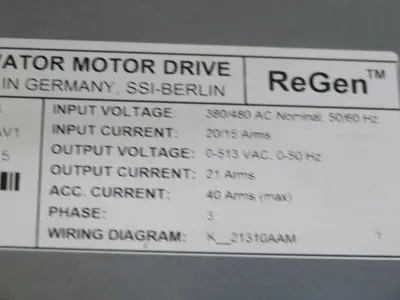 Used OTIS OVFR2B-404 KBA21310AAV1 AC Drive Control Module Texas US | Aucto #1307102