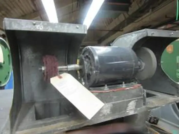 2143-340 Custom Built Bench Top Model Dayton Double End Polishing Machine