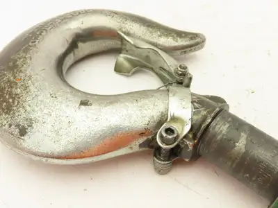 Vulcan Bullard 9A  7 Ton Hoist Hook Threaded Swivel Shank w/Latch Drop Forged