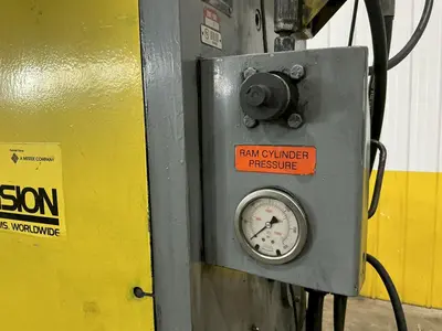 20 TON IOWA PRECISION MODEL #HP20T HUYDRAULIC CUTOFF PRESS with DIE ACCELERATOR AND BECK CONTROLS: YOBRO #25049