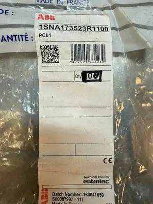 Abb 1SNA173523R1100 PC81 Terminal Jumper Pack w/ 08 un (7.3.2)