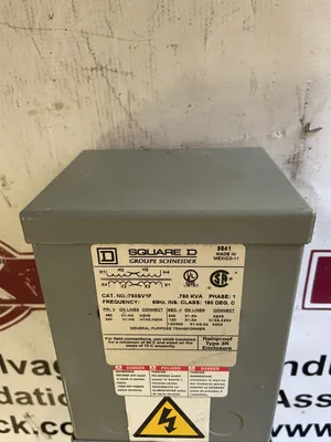 Square D 750SV1F Transformer 0.750kVA 240/480V 120/240V 1PH 60Hz