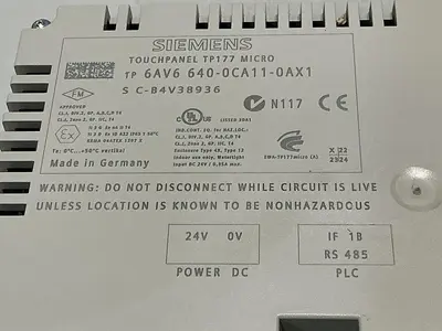 USED SIEMENS 6AV6 640-0CA11-0AX1