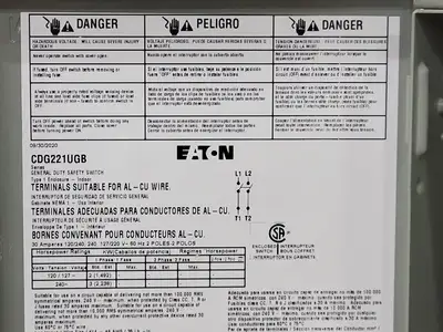 NEW EATON CDG221UGB