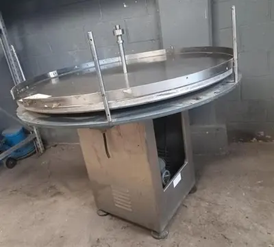 Stainless steel 46” accumulating table