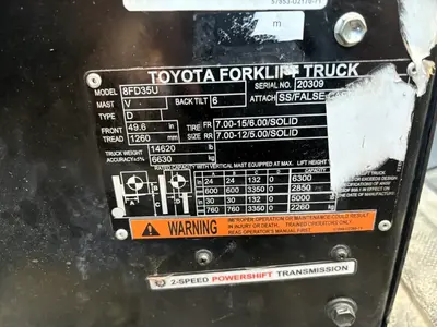 Used 2020 TOYOTA 8FD35U Misc Forklifts Texas US | 4K Lift Co #1503026