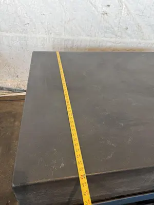 72" X 48" X 12" GRANITE SURFACE PLATE W/ STAND. STOCK # 0542826