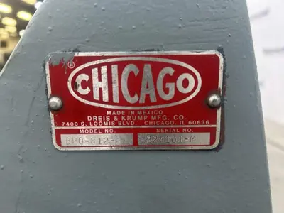 Used CHICAGO BPO-812-6 Box & Pan Brakes including Finger Georgia US | The Equipment Hub #921658